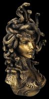 Medusa Figurine - Bust Bronze coloured