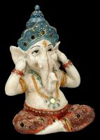 Ganesha Figurines Hand painted Set of 3 - Nothing Evil