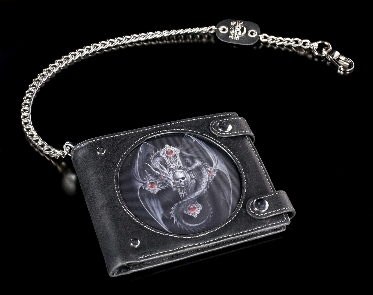 3D Wallet with Dragon - Gothic Guardian