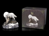 Wolf Figurines - Snow Kisses by Lisa Parker