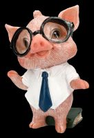 Dekofigur Schwein - Büro Schweinchen 4er Set