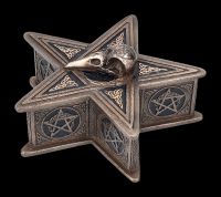 Box - Pentagram Raven Skull