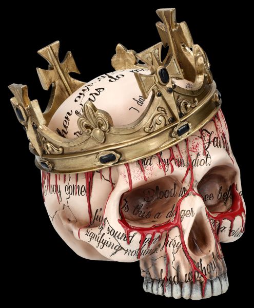 Skull Figurine with Crown - Macbeth