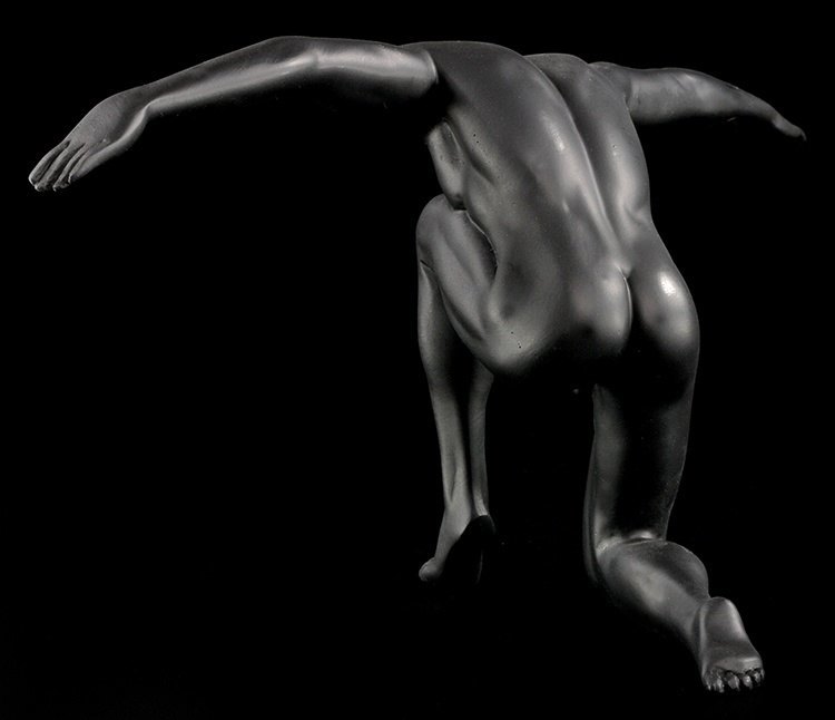 Tomas schwarz sinnlicher Männer Akt Kunst Deko Statue Männliche Akt Figur